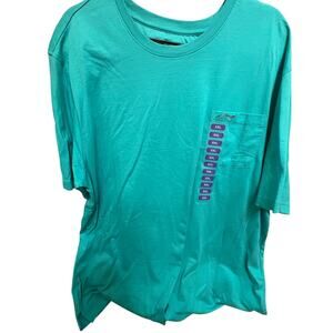 NWT Greg Norman Chest Pocket TShirt Short Sleeve Teal